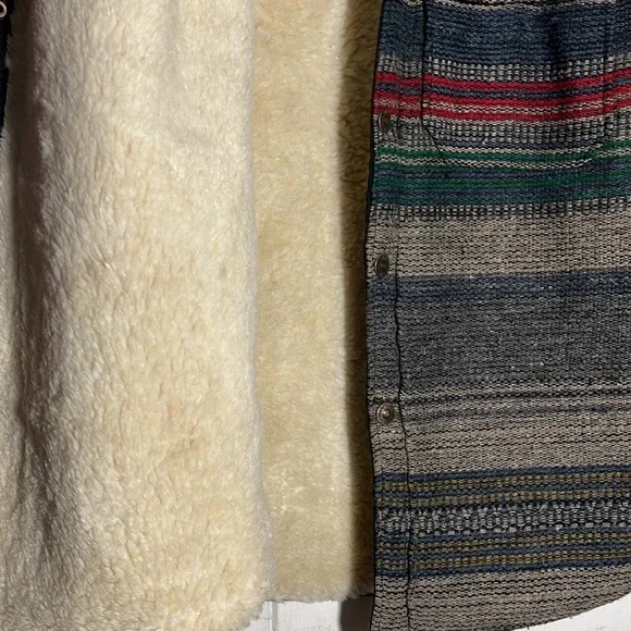 Exclusive Paragraff clothing Co wool blend Sherpa lined Size Large long vest - Picture 12 of 12